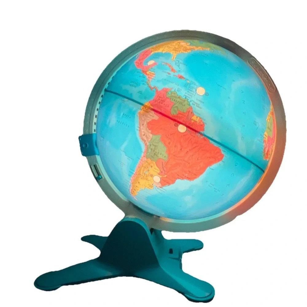 Vintage 1988 Fisher Price World Globe Illuminated Educational Viewfinder Works